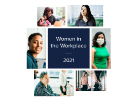 Capa do relatório Women in the Workplace 2021